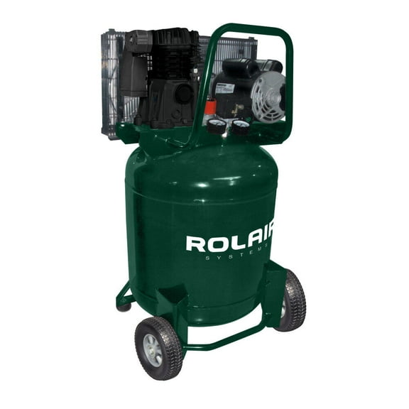 Rolair 29 Gallon 2Hp 6.2 Cfm Electric Wheeled Portable Air Compressor