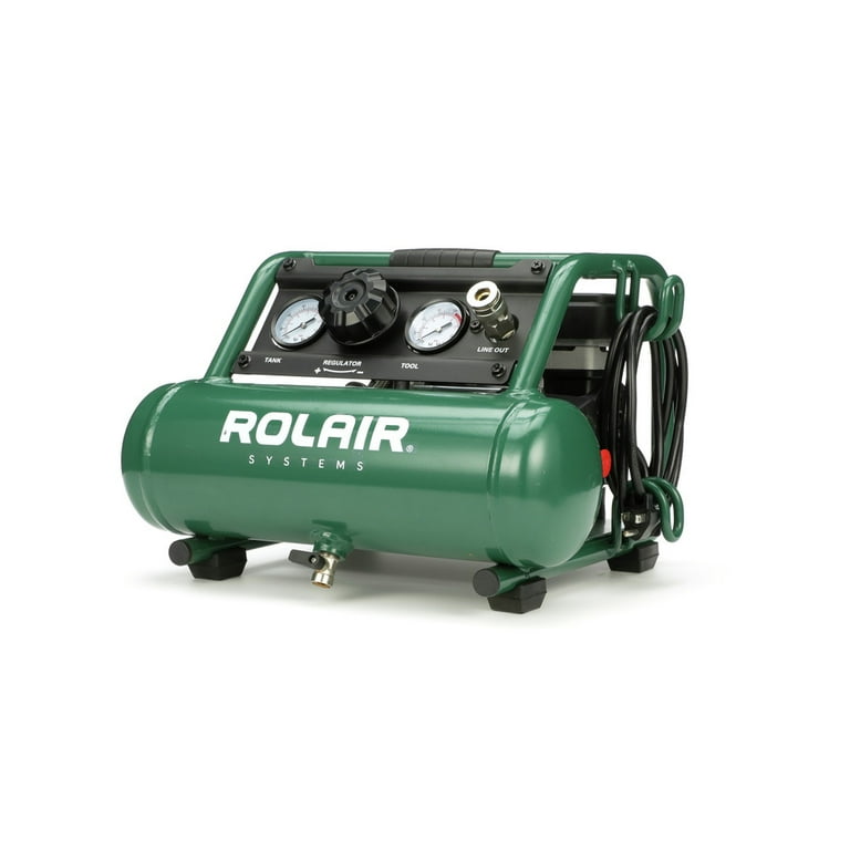 PointZero 1/5 HP Airbrush Compressor with Air Tank, Regulator, Gauge and  Water Trap - Quiet Portable Pump 