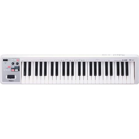 Roland A 49 Lightweight 49 Key MIDI Keyboard Controller White