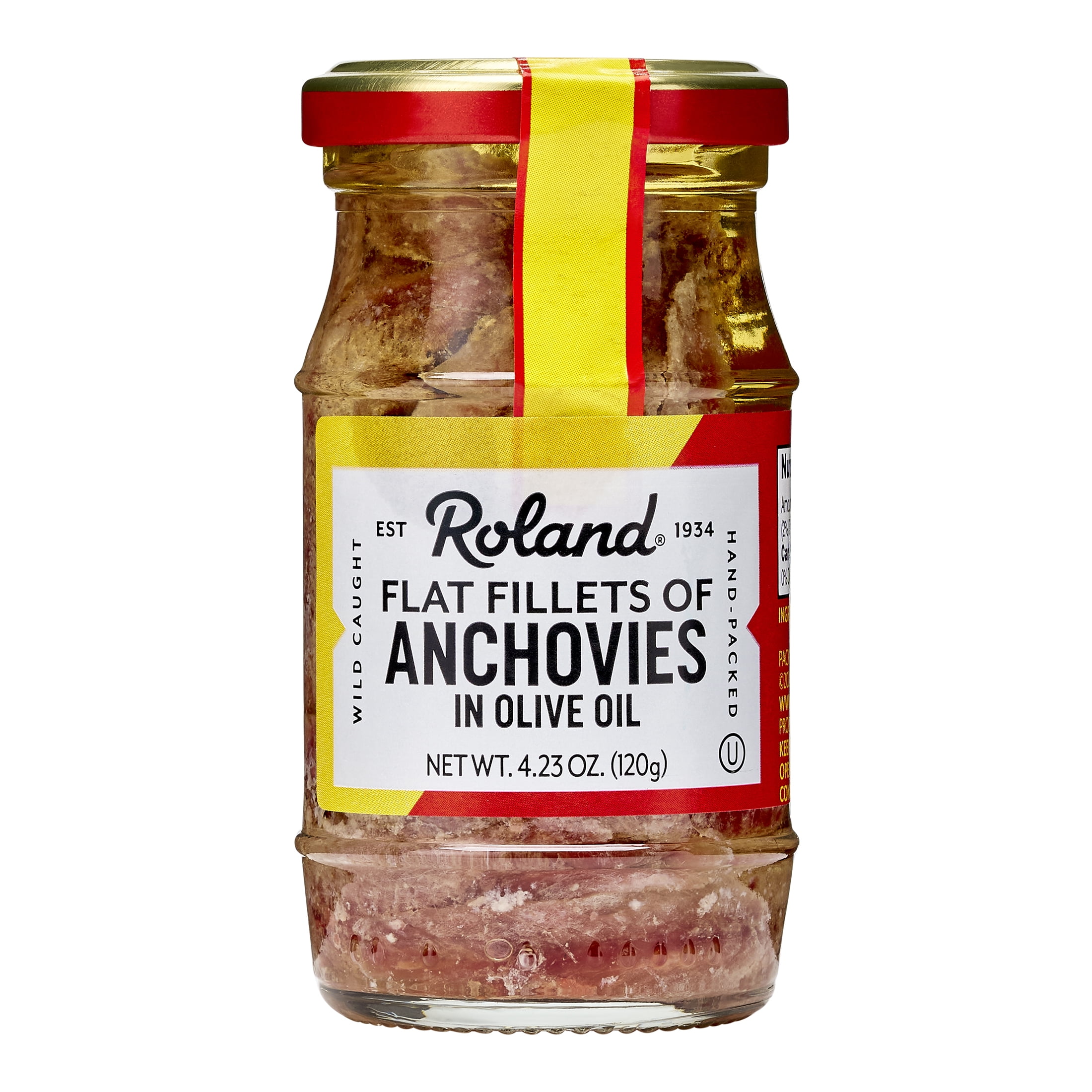 Roland Premium Anchovy Fillets in Flavorful Olive Oil, 4.2oz Shelf