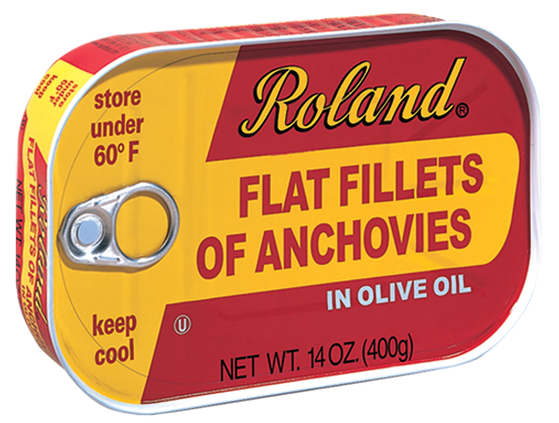 Roland Anchovy Fillets with Olive Oil, 14 Oz