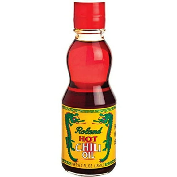 Roland Foods Hot Chili Infused Oil, Specialty Imported Food, Red, 6.2 Ounce