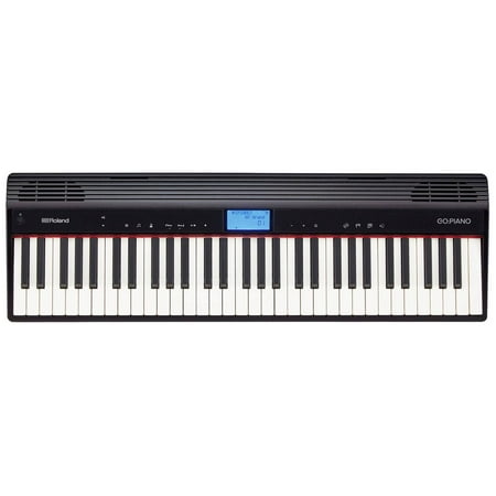 Roland - GO:PIANO Digital Piano Full-Size Keyboard with 61 Keys - Black