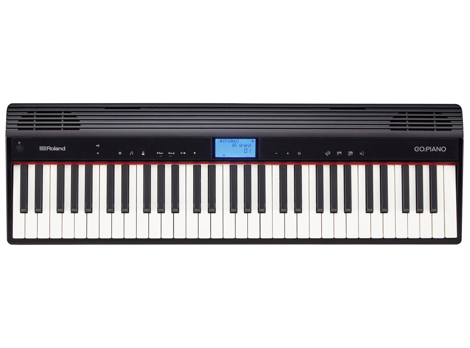 Roland GO:PIANO 61-key Digital Piano Keyboard with Integrated Bluetooth Speakers GO-61P