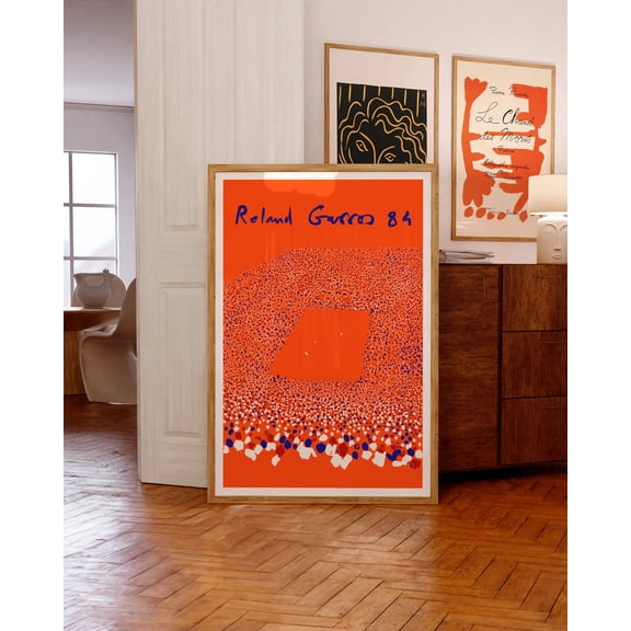 Roland Garros 1984, Tennis Poster, Museum-quality Giclée Printing Vintage Style, Poster Only