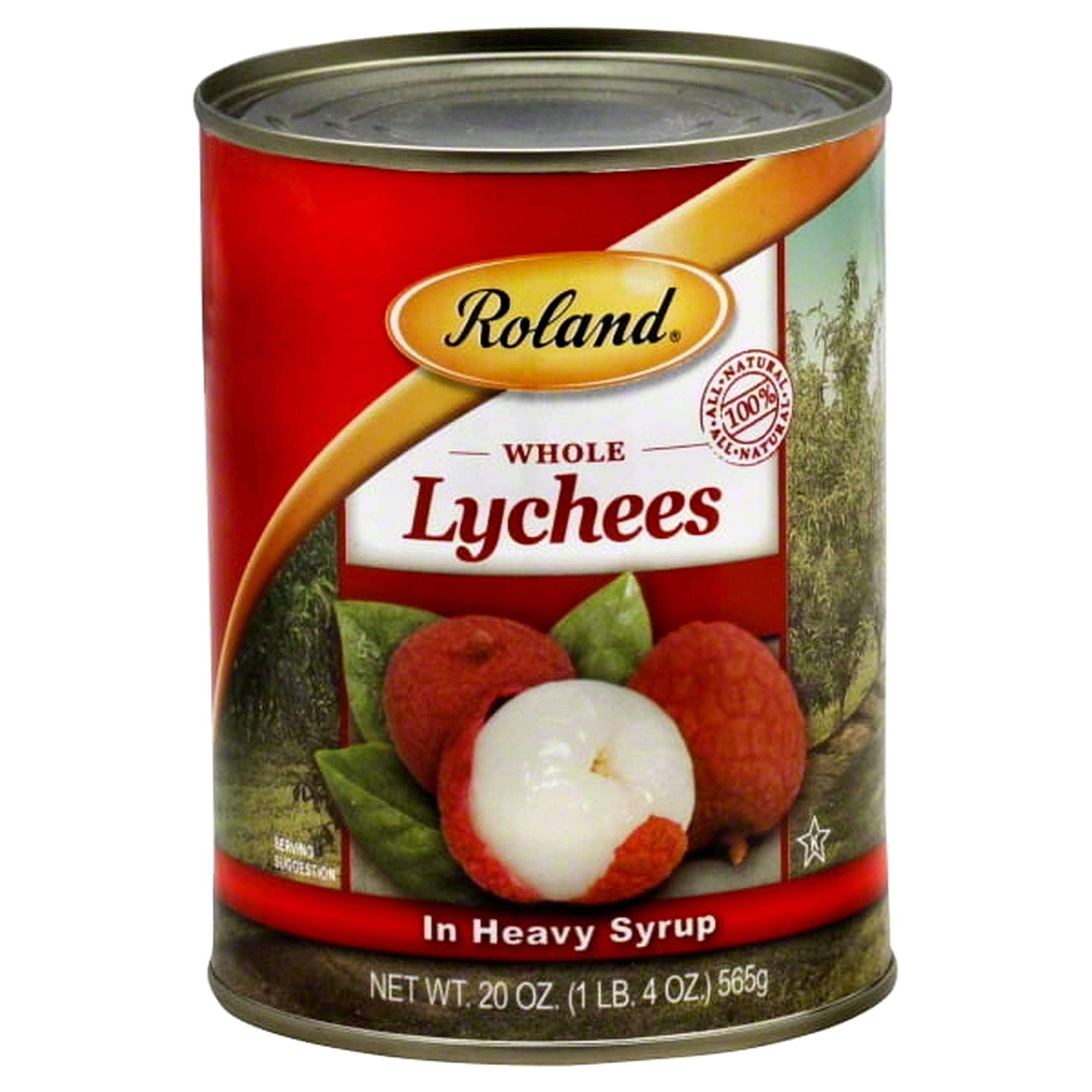 Roland Lychees in Heavy Syrup, Peeled & Pitted, Sweet Juicy