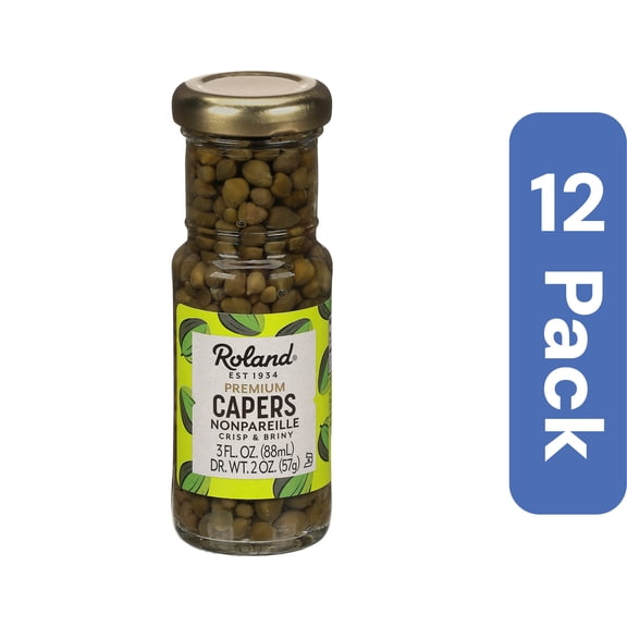 Roland Nonpareille Capers 3 oz (Pack Of 12)