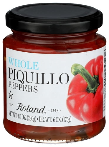 Roland Peppers Jrs Whole Piquillo 8.1 oz (Pack of 12)