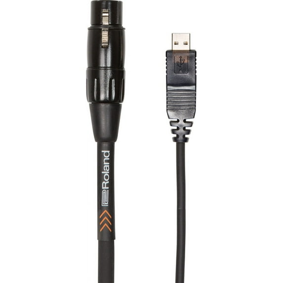 Roland RCC-10-USXL Black Series Interconnect USB to XLR 10ft Cable