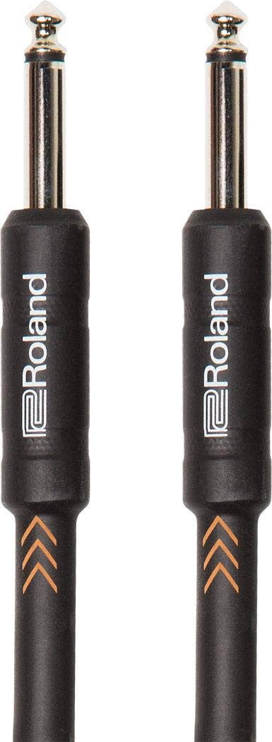 Roland RIC-B10 Black Series Instrument Cable, 10 Ft 3 M Straight/ Straight End
