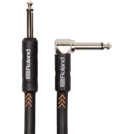 Roland RIC-B10A Instrument Cable - Straight to Right Angle, 10'