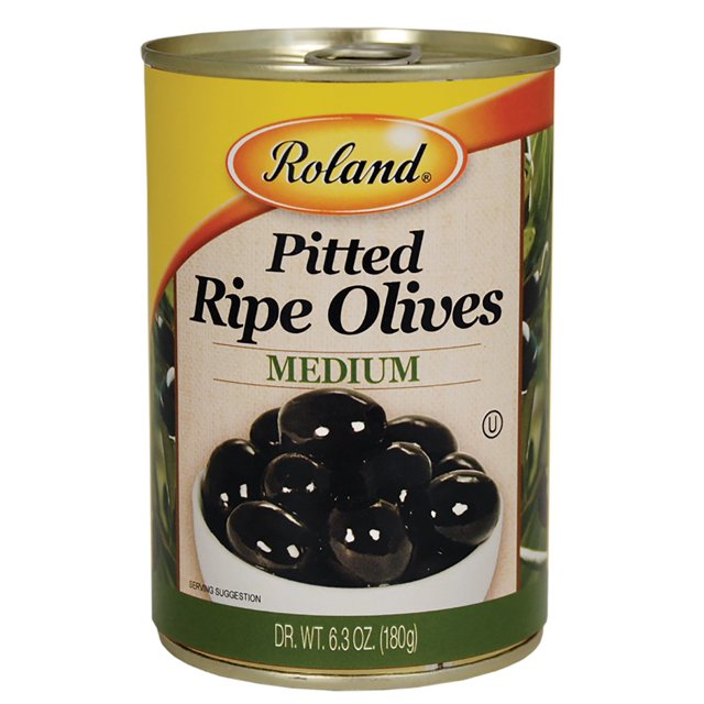Roland Ripe Olives, Pitted Medium, 15 Oz