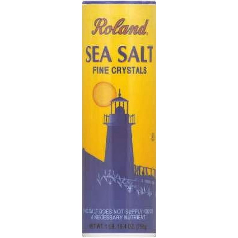Roland Sea Salt Fine Crystals From The Mediterranean Sea - 26.4 Oz