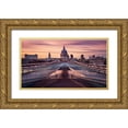 thumbnail image 1 of Roland Shainidze, Dr. 18x12 Gold Ornate Wood Framed with Double Matting Museum Art Print Titled - Millennium Bridge Leading Towards St. PaulS Church, 1 of 4