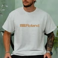 thumbnail image 1 of Roland logo T Shirt - Electronic Music Equipment keyboard synth Boss Rhodes, 1 of 2