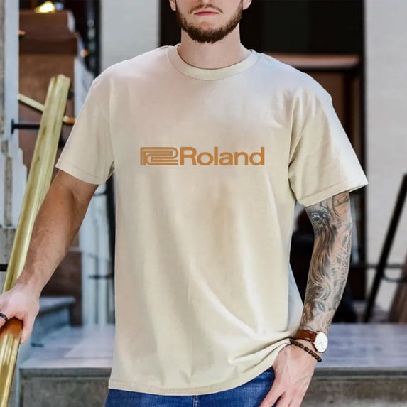 Roland logo T Shirt - Electronic Music Equipment keyboard synth Boss Rhodes