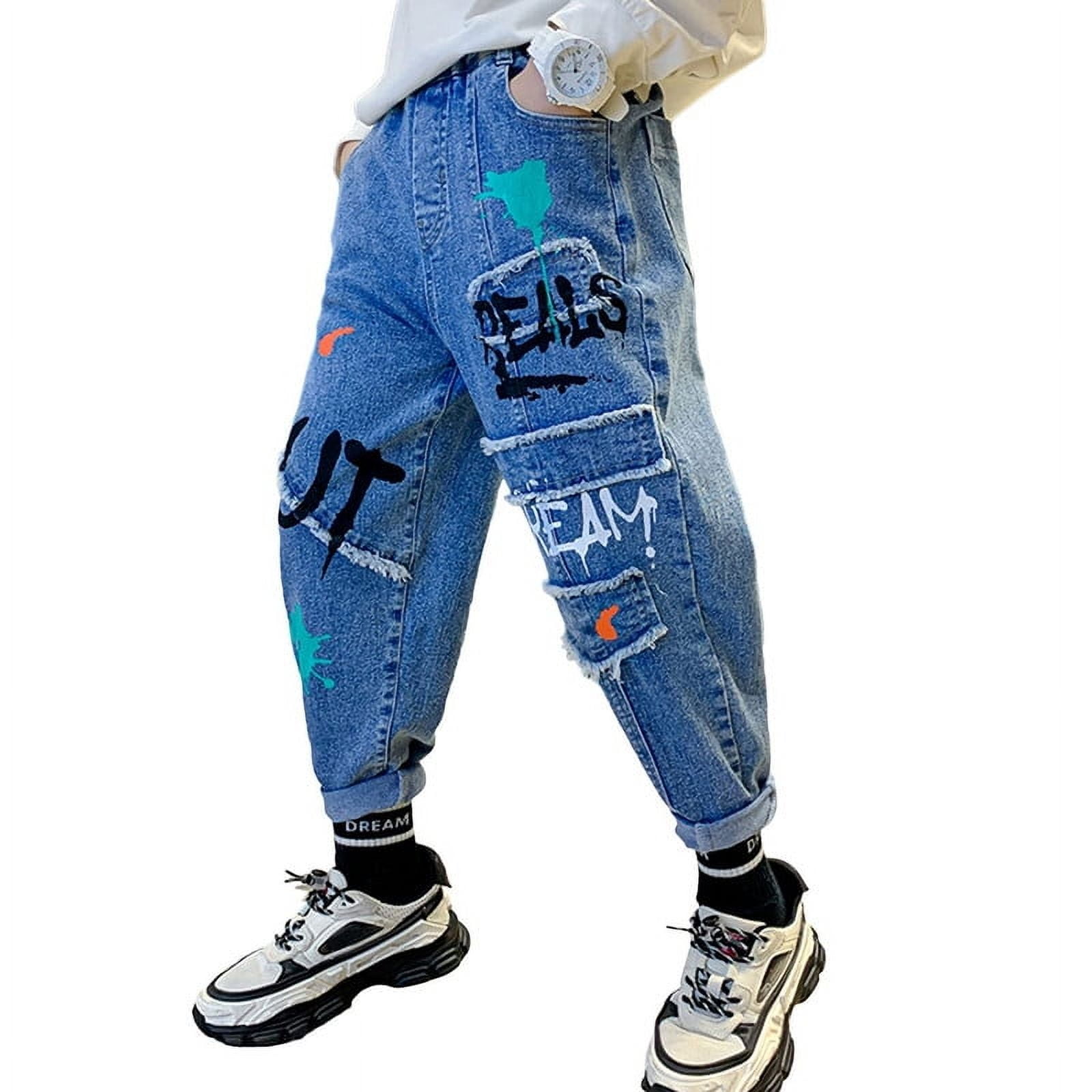 Jeans Baggy Per Ragazzi 6-14 Anni - Vita Elasticizzata, Gamba Larga, Denim Comfort - Foto 2