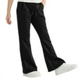 thumbnail image 1 of Rolanko Girls Flare Wide Leg Sweatpants Elastic Waist Bell Bottoms Pants for Kids Sweats with Pockets 5-12Y, 1 of 7
