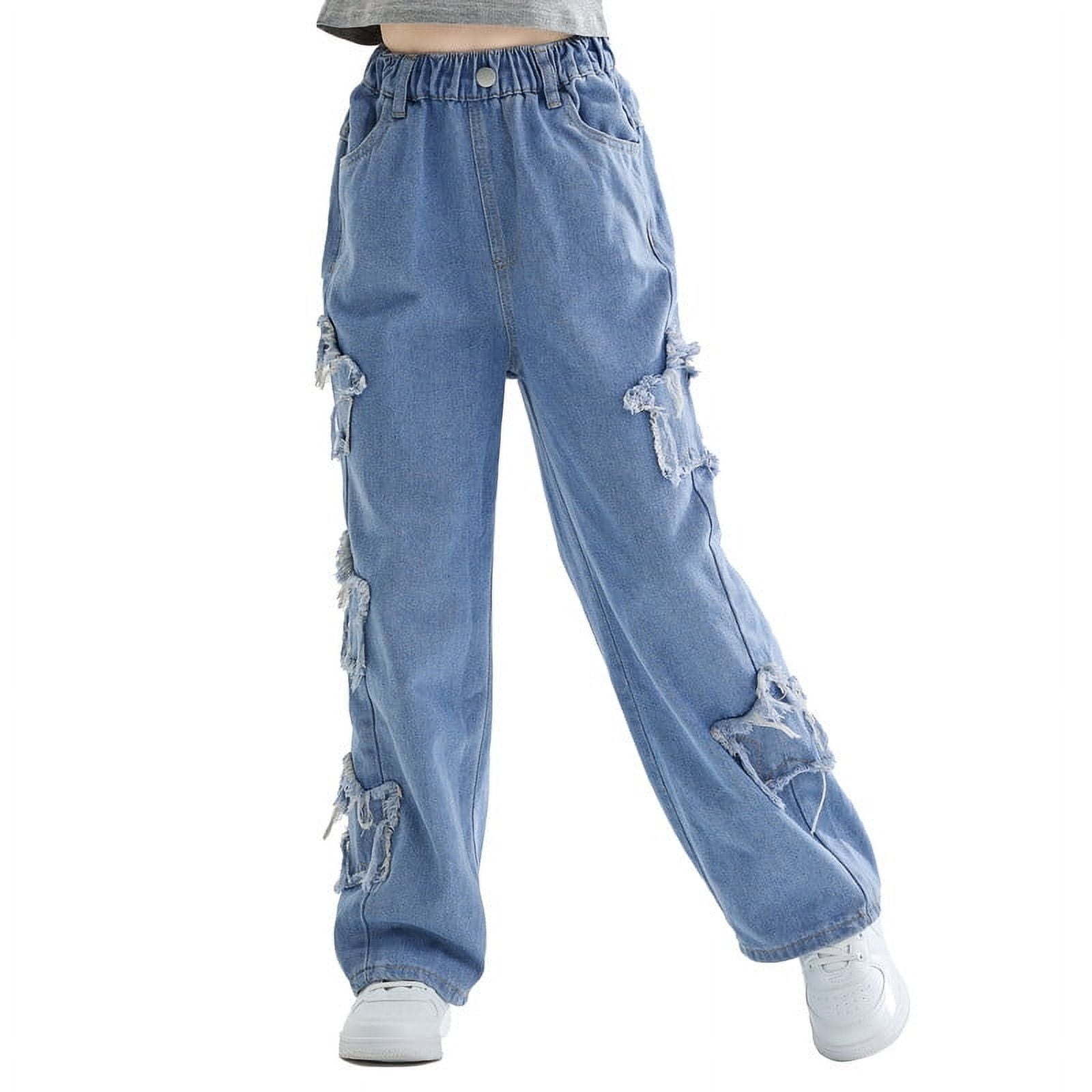 Jean Déchiré Garçon Rolanko - Taille Élastiquée, Jambe Effilée - Style Rétro Et Confortable