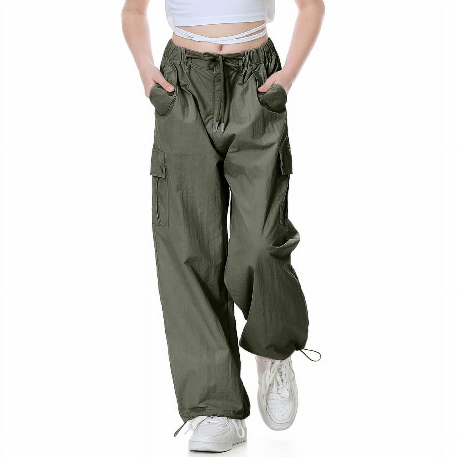【Raucohouse】Flare two pintuck cargo parachute pants Rolanko-Parachute-Pants-for-