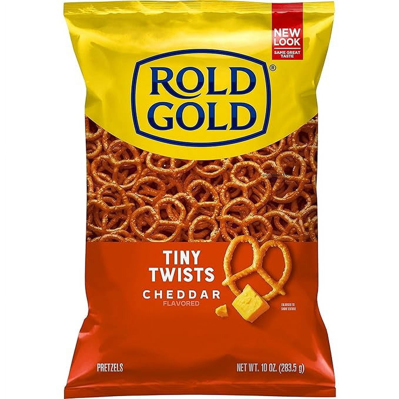 Rold Gold Cheddar Flavored Tiny Twists Pretzels, 10 Ounce
