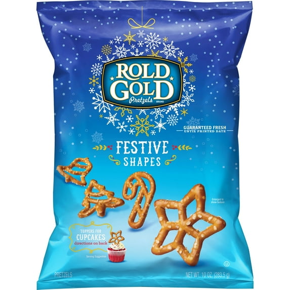 Rold Gold Pretzels, Festive Shapes, 10 oz Bag