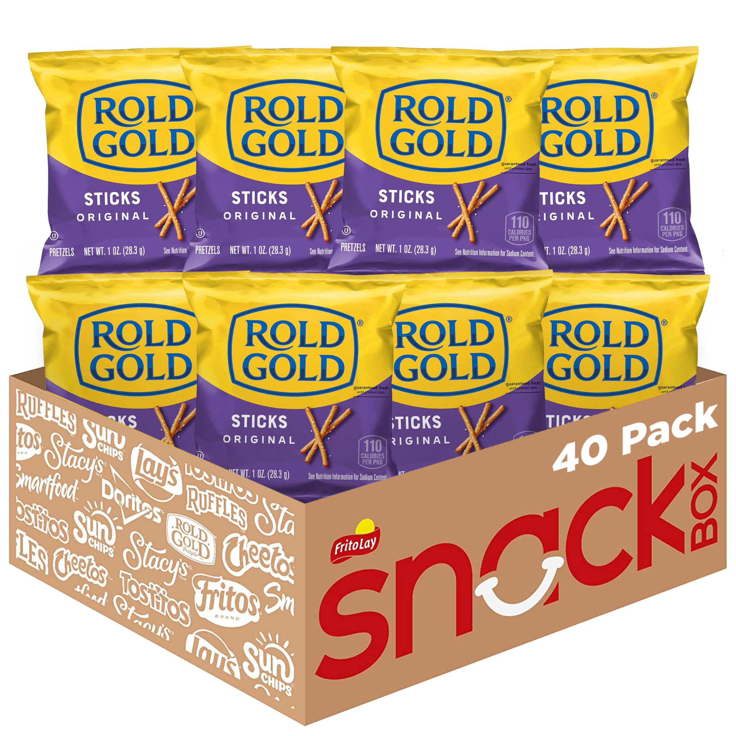 Rold Gold Pretzels, Sticks, 1 Ounce AIS1(Pack of 40)