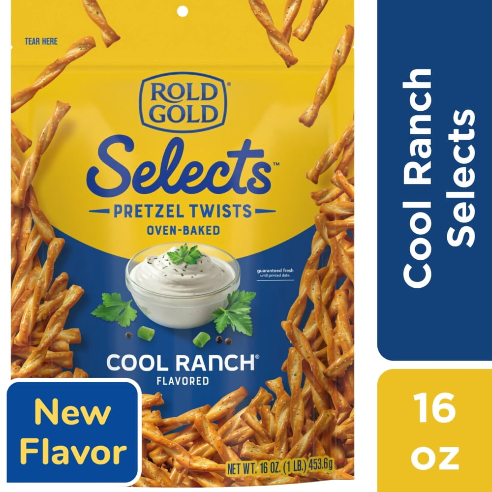 Rold Gold Selects Cool Ranch Pretzels Twists, 16 oz (Package May Vary)