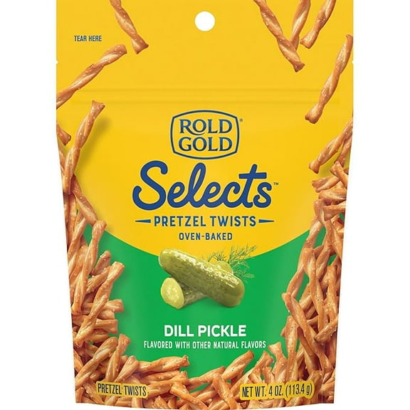 Rold Gold Selects, Dill Pickle Pretzel Twists, 4 Oz (2 Pack)