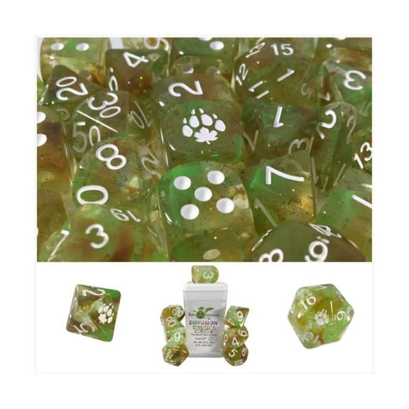 Role 4 Initiative Diffusion Poly Set - Druids Circle w/Class Symbol (15)