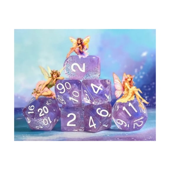 Role 4 Initiative Polyhedral Dice - Tricksy Pixie (15) New