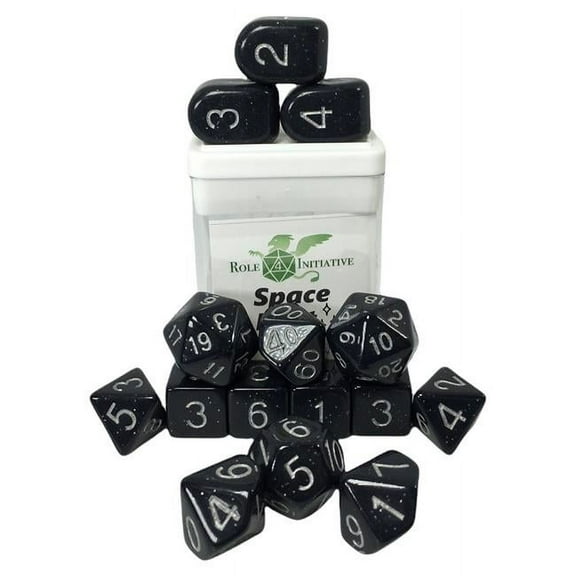 Role 4 Initiative R4I50021-FC Dice, Space Dust - Set of 15