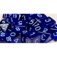 thumbnail image 1 of Role 4 Initiative Polyhedral Dice - Translucent Dark Blue w/Light Blue and Arch'd4 (7) New, 1 of 1