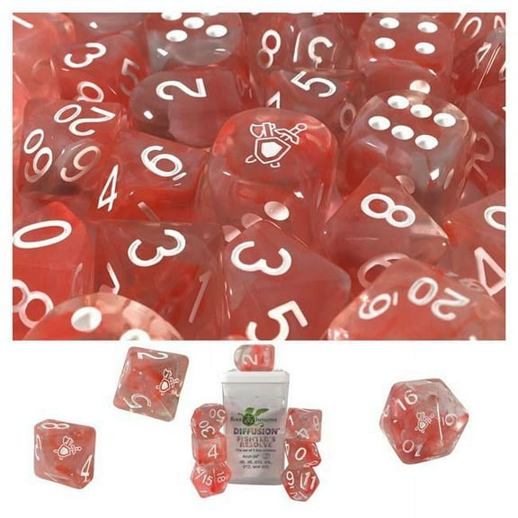 Role 4 Initiative R4I50525-7C-S Diffusion Fighters Resolve Special Reserve Dice, Set of 7