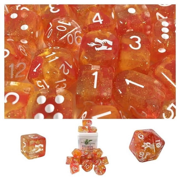 Role 4 Initiative Diffusion Poly Set - Sorcerer's Bloodline w/Class Symbol (15) New