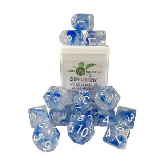 Role 4 Initiative Diffusion Poly Set - Wizards Arcana w/Numbers (15)