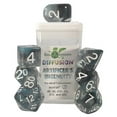 thumbnail image 1 of Role 4 Initiative R4I50541-7C Diffusion Dice, Artificers Ingenuity & White - Set of 7, 1 of 1