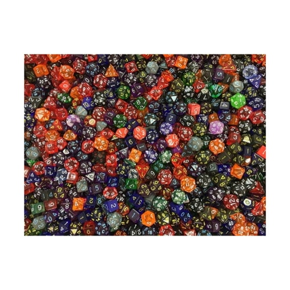 Role 4 Initiative Roll Again Bulk Dice - Factory Seconds (Half-Pound) New