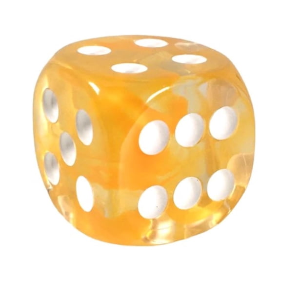 Role 4 Initiative d6 18mm Citrus w/White (12)