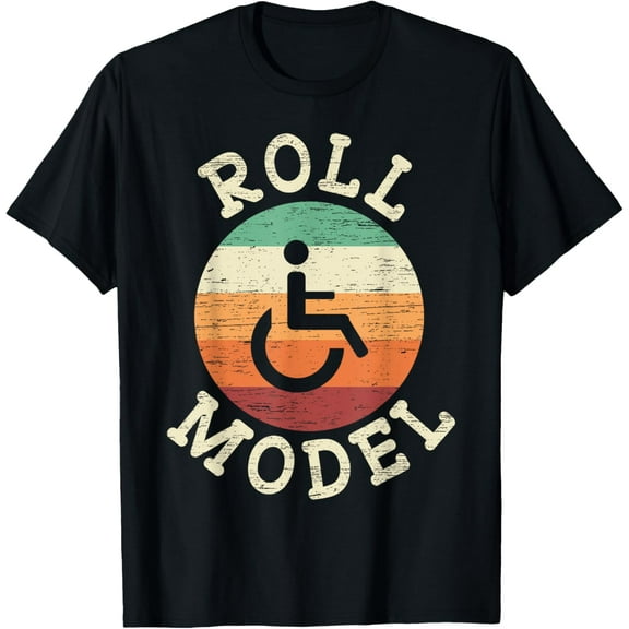 Role Model Wheelchair User Handicap Amputee PWD Disabled T-Shirt men and women can wear, black, white, gifts