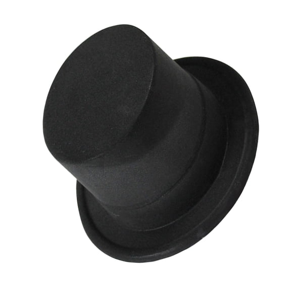 Role Play Magician Hat Flat Top Hat for Adult Round Hat MagicsShow Headwear Masquerades Headwear Man Gentleman Hat