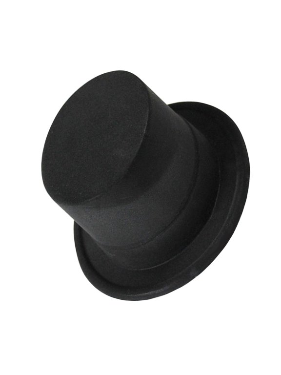 Role Play Magician Hat Flat Top Hat for Adult Round Hat MagicsShow Headwear Masquerades Headwear Man Gentleman Hat