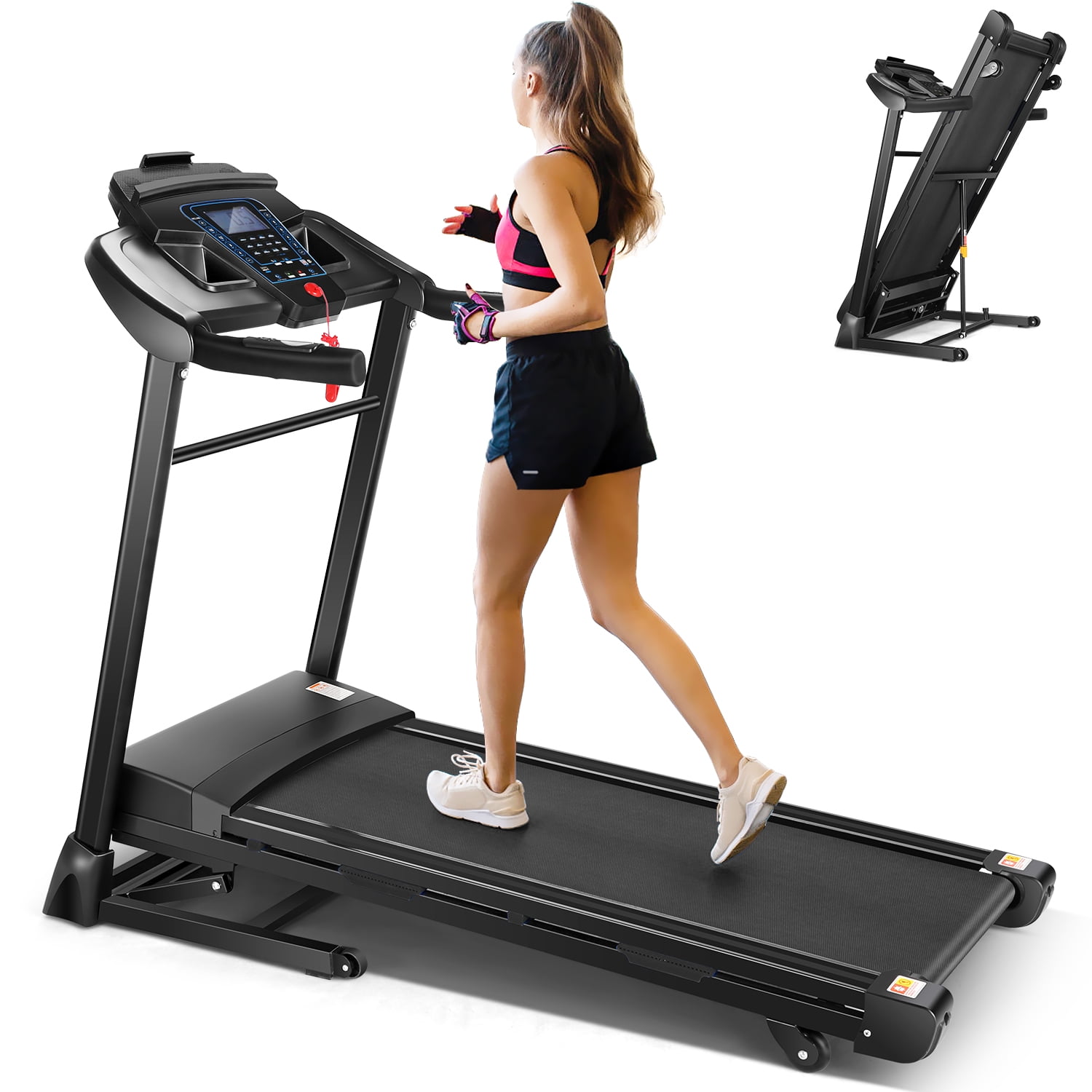 Roleahu Treadmill 300 lb Capacity—3.25 HP Treadmill with APP