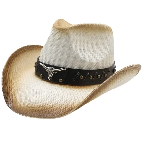 Roleplay Cowboy Hats for Wide Brims Hat with Hat Belt RolePlaying Cowboy Hats Carnivals Party Costume Decors
