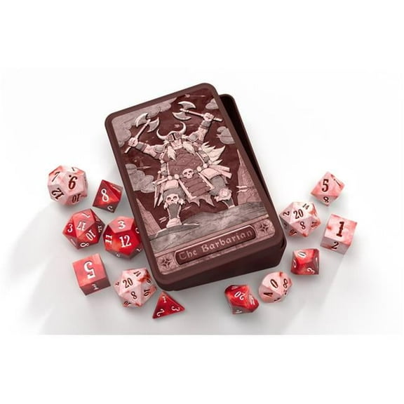 Roleplaying Class-Specific Dice - Barbarian - Set of 13