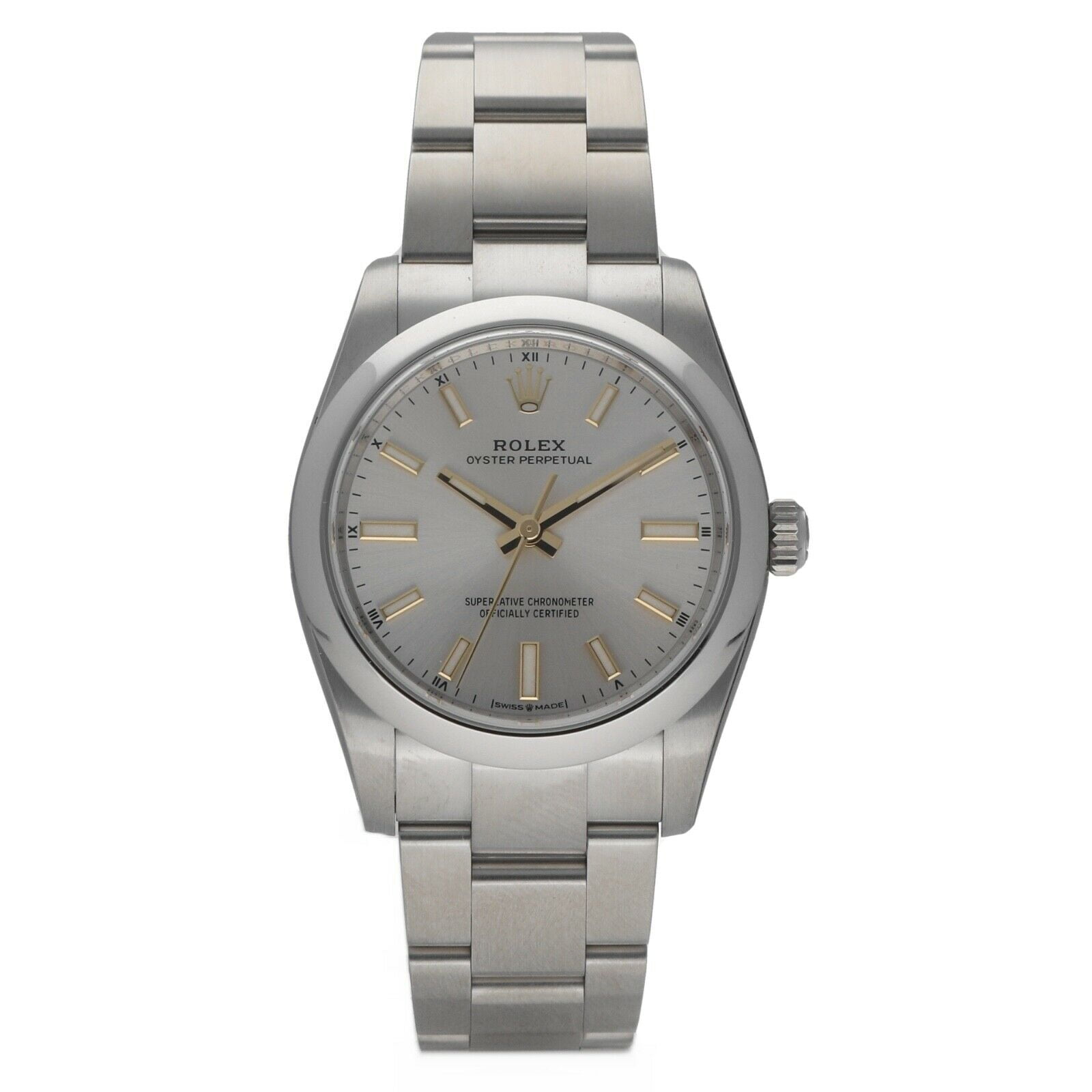 Rolex 124200 Oyster Perpetual 34mm Silver Dial Steel Philippines