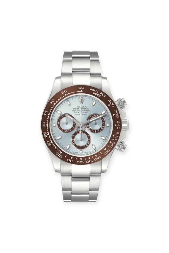 Pre-Owned Rolex Daytona 116506 Ice Blue Dial Platinum Chronograph Watch