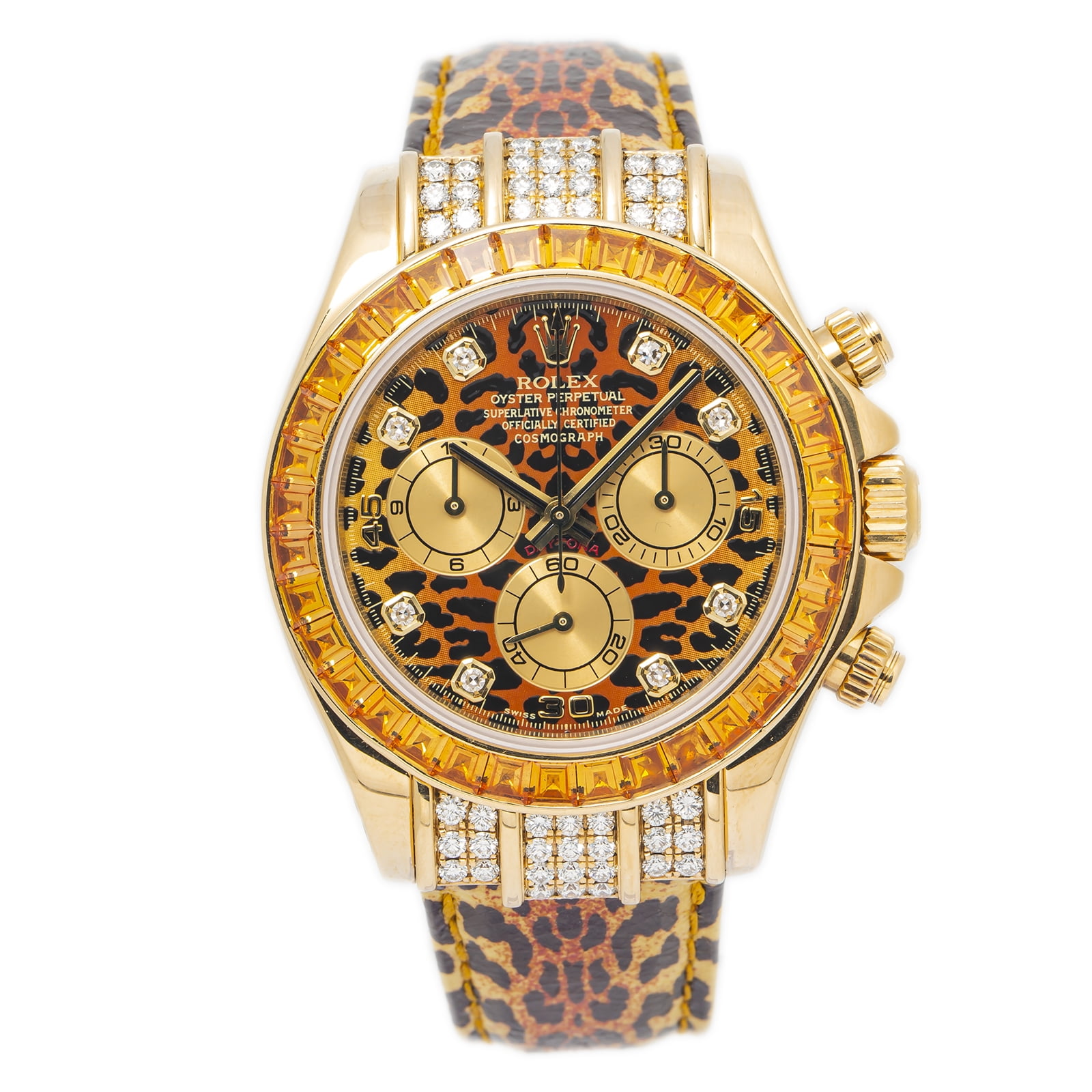 Achetez Montre Rolex Daytona Leopard Diamond Jaune chez Ubuy Maroc