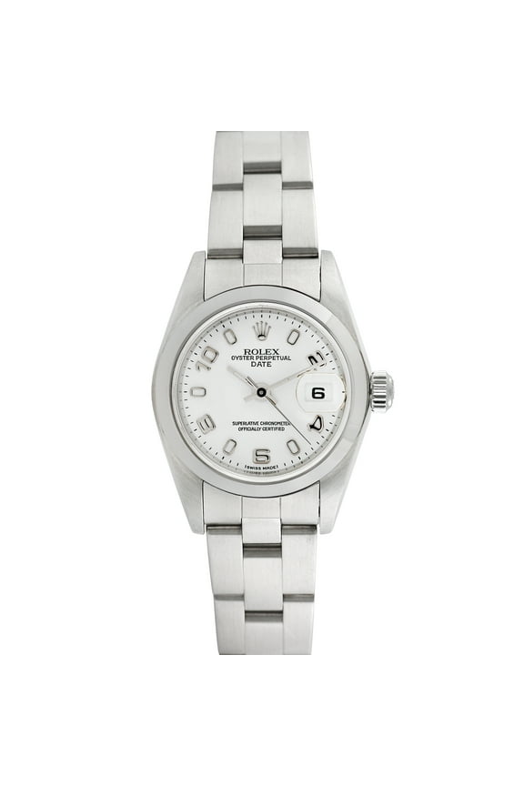 Pre-Owned Rolex Ladies Date 26mm Stainless Steel Oyster Wristwatch
