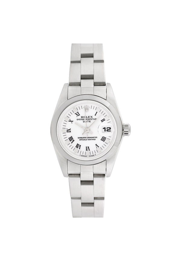 Pre-Owned Rolex Ladies Date 26mm Stainless Steel Oyster Wristwatch
